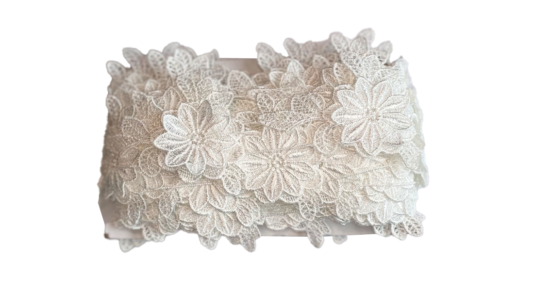 Pasamanería 3D - Flor Macramé