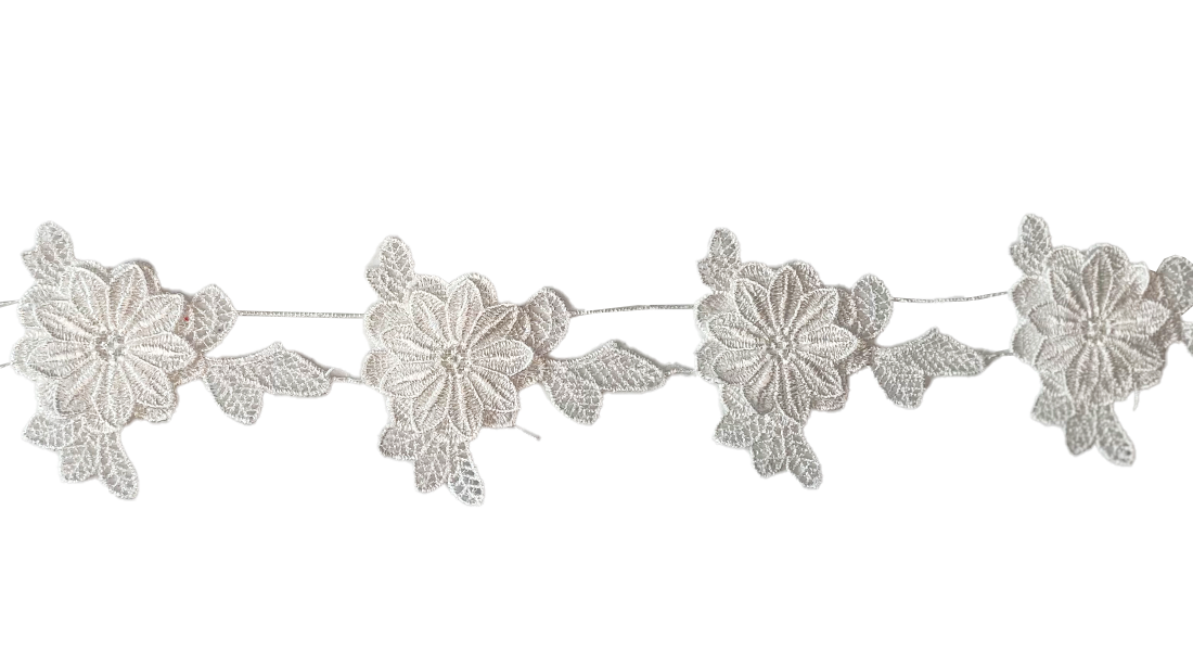 Pasamanería 3D - Flor Macramé