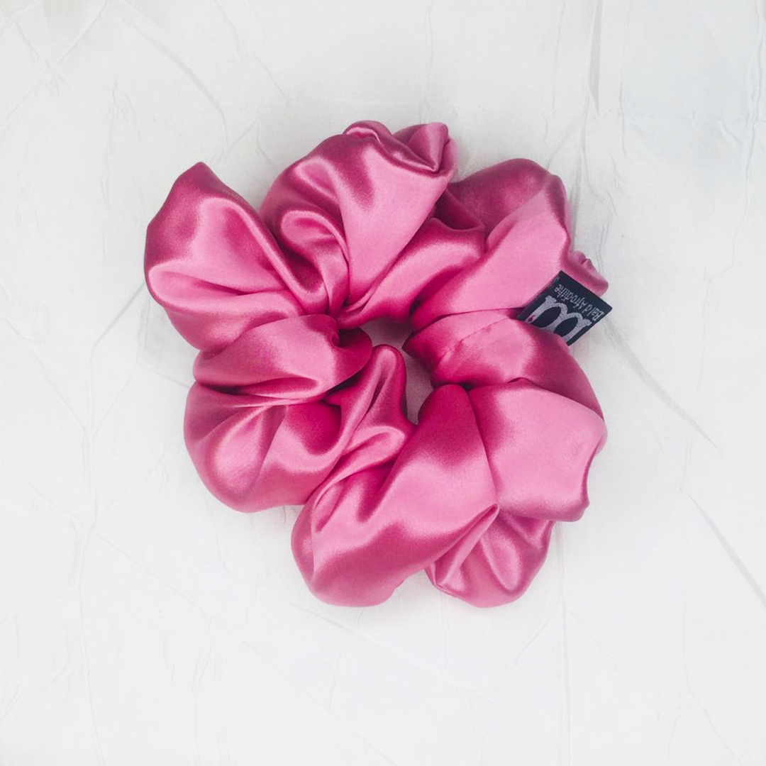 Scrunchies Rosado Seda Morera