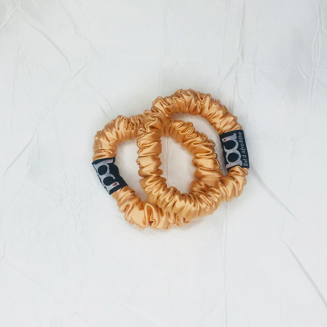 Scrunchies Damasco Seda Morera