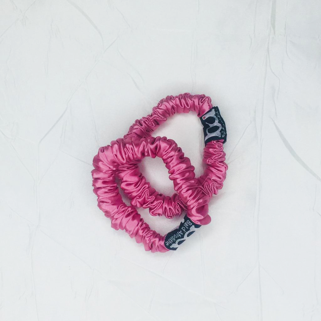 Scrunchies Rosado Seda Morera