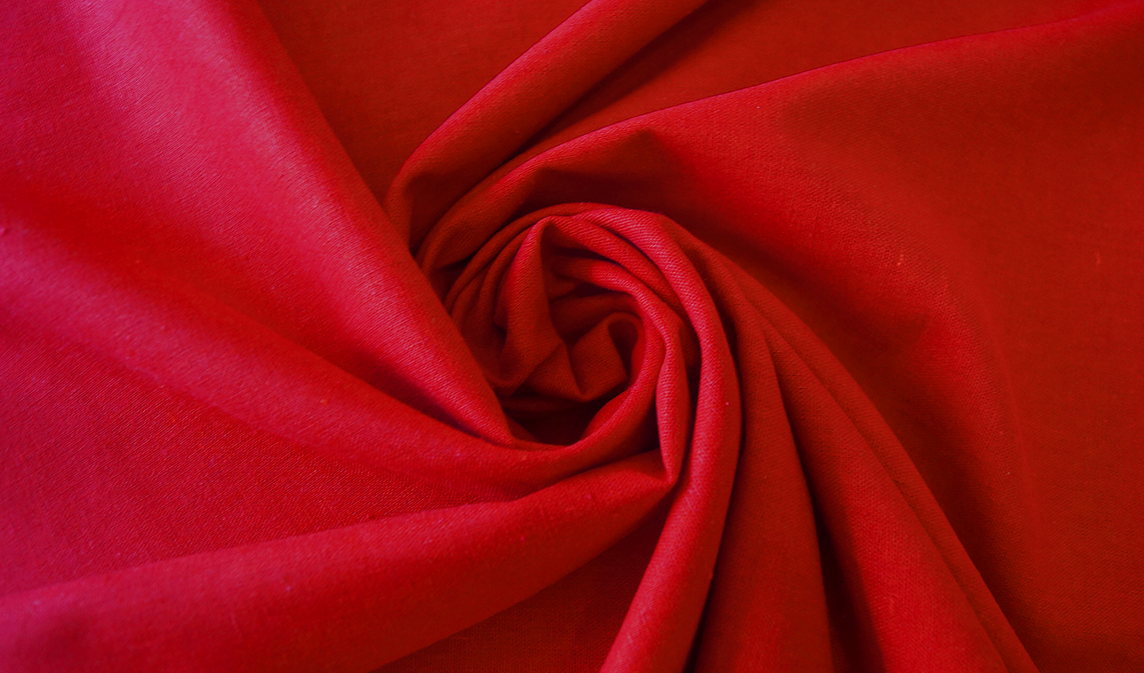 Lino 100% Natural - Rojo Italiano