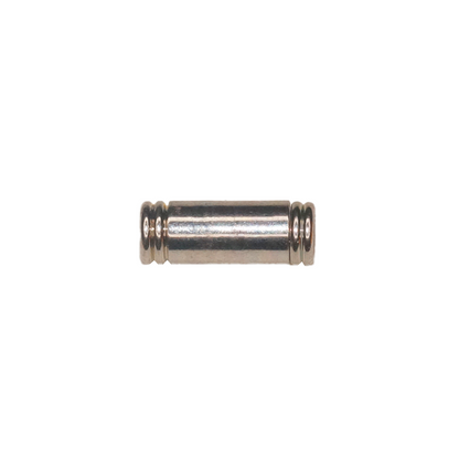 Broche Tubo Plateado 18.5mm