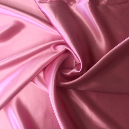 Seda Lisa 100% Satén Rosado