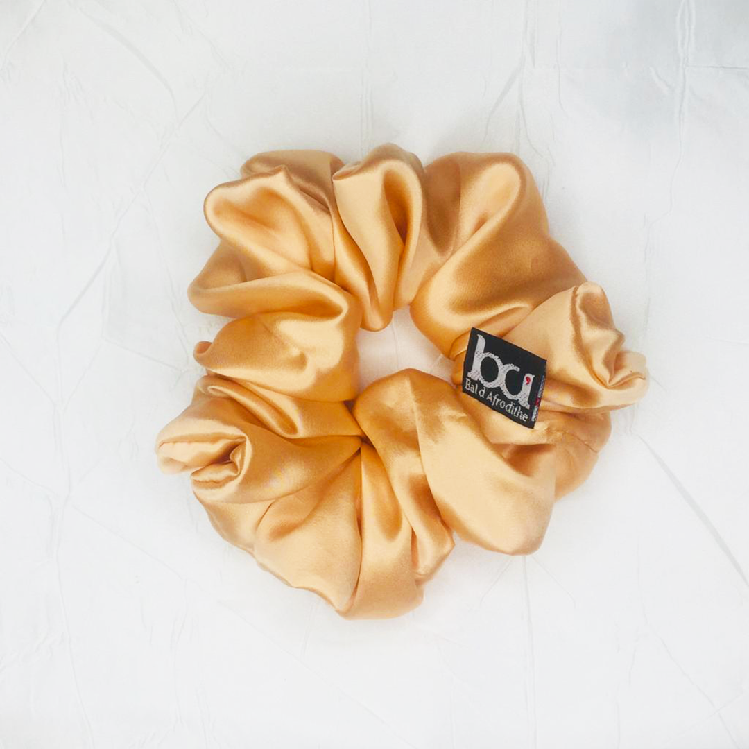 Scrunchies Damasco Seda Morera