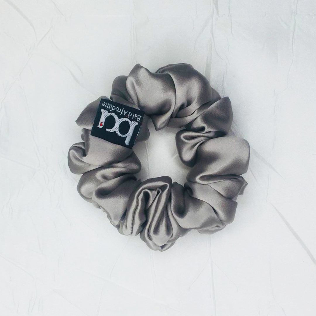 Scrunchies Gris Seda Morera