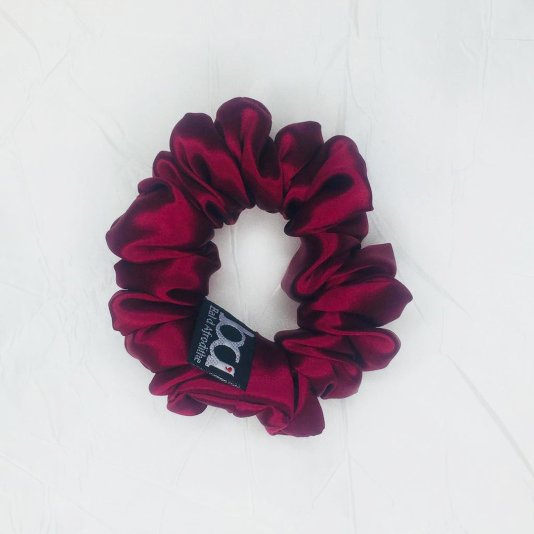 Scrunchies Burdeo Seda Morera
