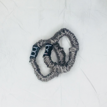 Scrunchies Gris Seda Morera