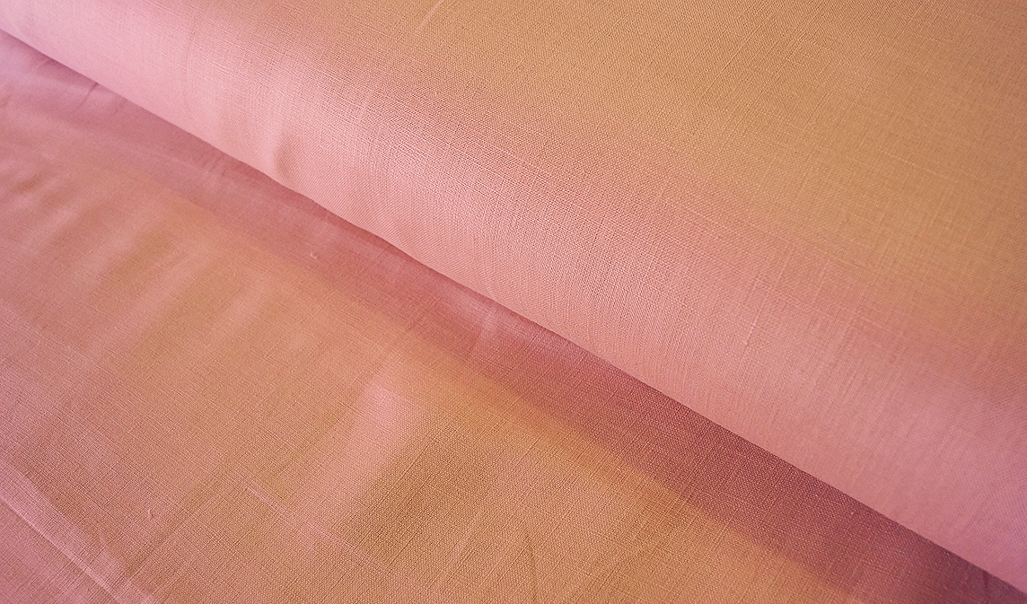 Lino 100% Natural - Rosa Viejo