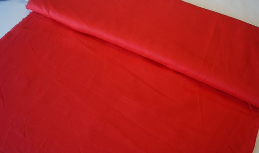 Lino 100% Natural - Rojo Carmesí - 220 grs