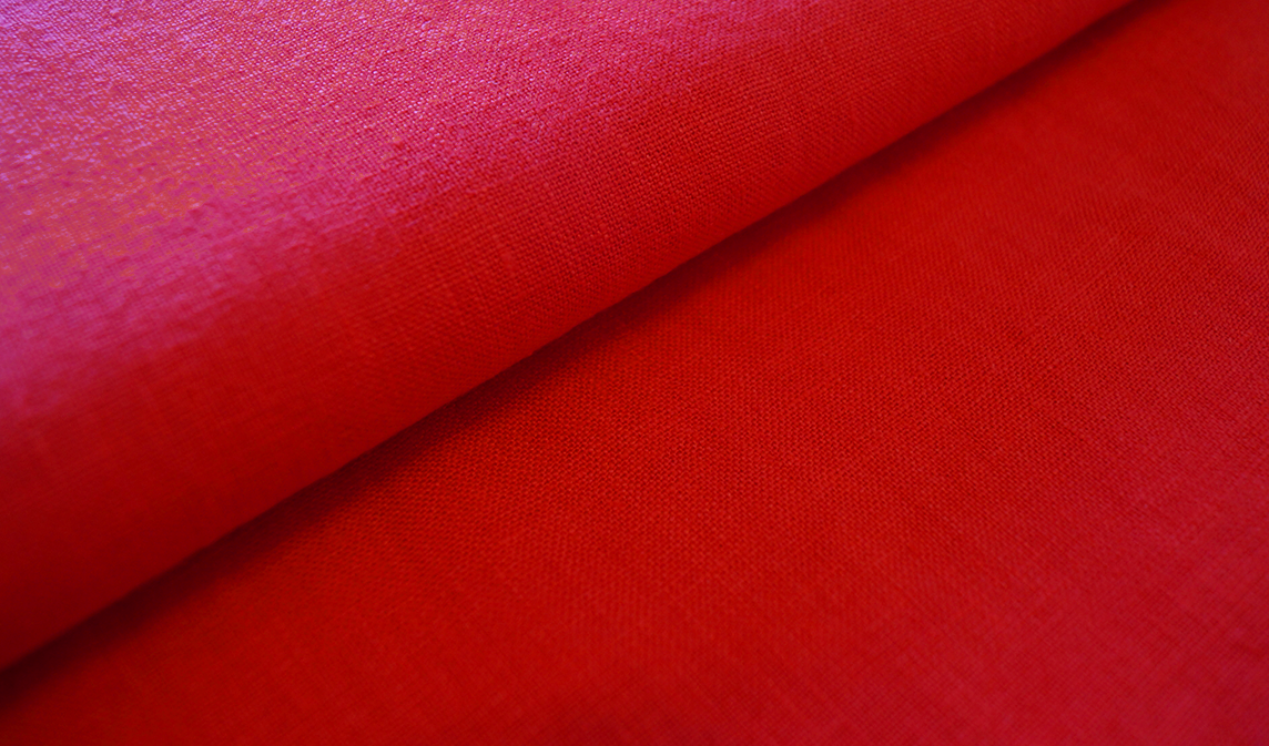 Lino 100% Natural - Rojo Rubí