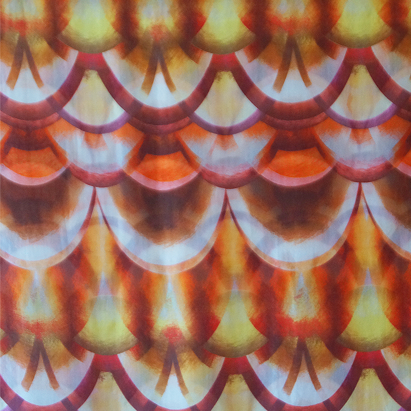 Foulard de Seda Chiffon - Naranjo