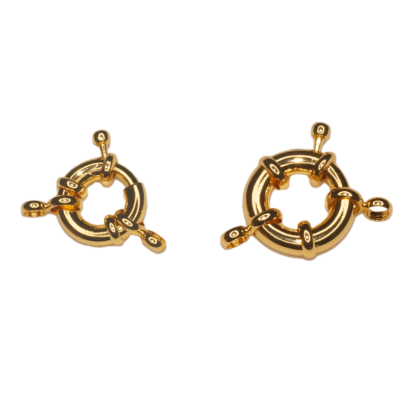 Broche Timón Dorado 14.5mm